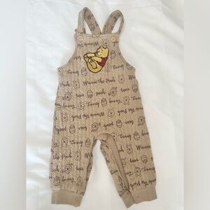 Disney Winnie the Pooh Tan Kids Overalls